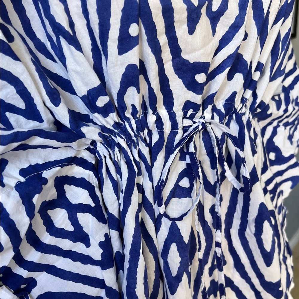 Roberta Roller Rabbit Blue and White Ikat Tunic - Picture 6 of 6